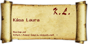 Kása Laura névjegykártya